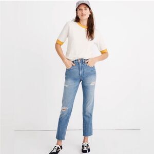 Rivet & Thread Madewell Perfect Vintage High rise Crop Jeans 29 Blue